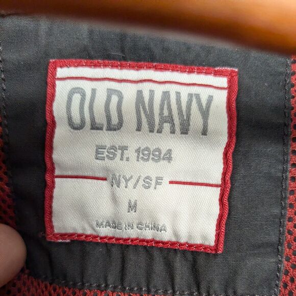 Vintage Old Navy Jacket Mens M Brown Y2K 90s Utility Coat Hooded Rugged Gorpcore - Picture 9 of 14